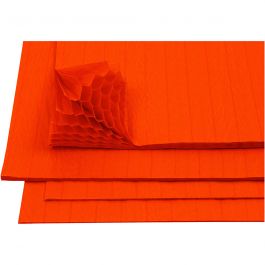 Harmonica papier, vel 28x17,8 cm, oranje, 8 vel/ 1 doos [HOB-20499]