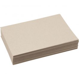Gerecycled Karton, A4, vel 210x297 mm, 225 gr, grijs bruin, 125 vel/ 1 doos [HOB-20514]
