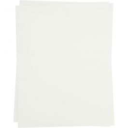 Feuille de papier transfert, feuille 21,5x28 cm, pour textiles clairs et foncés, blanc, 3 flles/ 1 Pq. [HOB-207010]