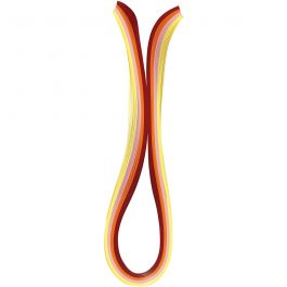 Bandes pour quilling, L: 78cm, L: 5 mm, 120 gr, orange, rose, rouge, jaune, 100 pièces/ 1 Pq. [HOB-20795]