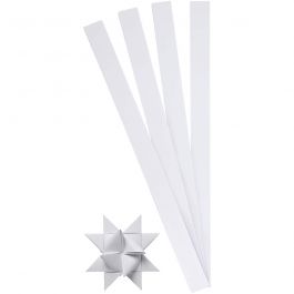 Vlechtstroken, L: 45 cm, B: 15 mm, d 6,5 cm, wit, 100 stroken/ 1 doos [HOB-209330]
