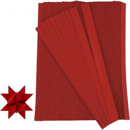 Vlechtstroken, L: 45 cm, d 6,5 cm, B: 15 mm, rood, 500 stroken/ 1 doos [HOB-20934]
