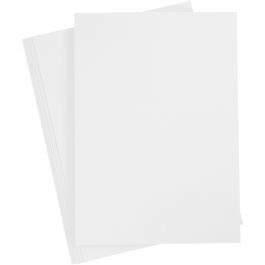 Papier Cartonné, A4, feuille 210x297 mm, 180 gr, blanc, 20 flles/ 1 Pq. [HOB-21110]