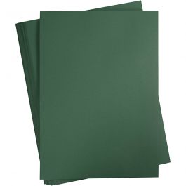 Papier Cartonné, A2, feuille 420x594 mm, 180 gr, vert foncé, 100 flles/ 1 Pq. [HOB-21324]