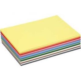 Papier cartonné Colortime, A5 148x210 mm,  180 gr, Couleurs assorties, 60flles. ass. [HOB214250]