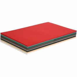 Kerst Karton, A3, vel 297x420 mm, 180 gr, diverse kleuren, 300 div vellen/ 1 doos [HOB-21443]