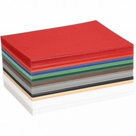 Kerst Karton, A6, vel 105x148 mm, 180 gr, diverse kleuren, 300 div vellen/ 1 doos [HOB-21446]