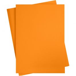 Gekleurd Karton, mandarijn, A2, 420x600 mm, 180 gr, 10 vel/ 1 doos [HOB-21513]