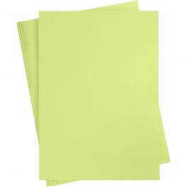 Gekleurd Karton, lime groen, A2, 420x600 mm, 180 gr, 10 vel/ 1 doos [HOB-21522]