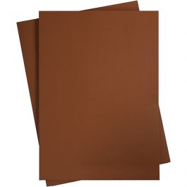 Gekleurd Karton, koffiebruin, A2, 420x600 mm, 180 gr, 10 vel/ 1 doos [HOB-21525]