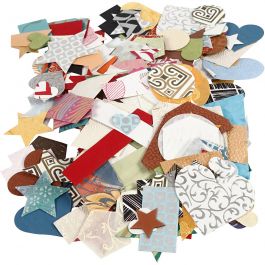 Vormen van Handgemaakt Papier, afm 25-130 mm, 110-150 gr, 100 gr/ 1 doos [HOB-21639]
