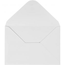 Enveloppes, dimension enveloppes 11,5x16cm, 110 gr, blanc, 10 pièces/ 1 Pq. [HOB-217011]