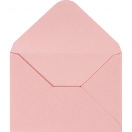 Enveloppes, dimension enveloppes 11,5x16cm, 110 gr, rose clair, 10 pièces/ 1 Pq. [HOB-217019]