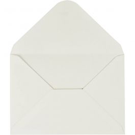Enveloppes, dimension enveloppes 11,5x16cm, 110 gr, blanc cassé, 10 pièces/ 1 Pq. [HOB-217022]