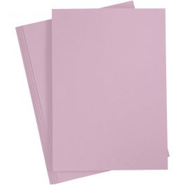 Karton, A4, vel 210x297 mm, 220 gr, lichtpaars, 10 stuk/ 1 doos [HOB-219027]