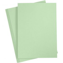 Karton, A4, vel 210x297 mm, 220 gr, lichtgroen, 10 stuk/ 1 doos [HOB-219028]