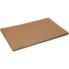 Carton ondulé, feuille 25x35 cm, 120 gr, 10 flles/ 1 Pq. [HOB-21963]