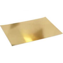 Metallic foliekarton, A2 420x600 mm,  280 gr, goud, 10vellen [HOB220840]