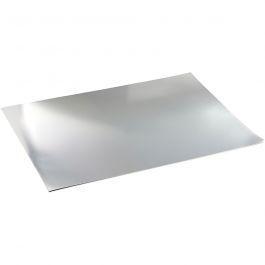 Papier métallisé, A2, feuille 420x594 mm, 280 gr, argent, 10 flles/ 1 Pq. [HOB-220860]