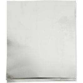 Feuille de gaufrage, A5, feuille 148x210 mm, ép. 0,9 mm, argent, 10 pièces/ 1 Pq. [HOB-22091]