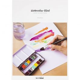 Aquarelblok, A3, vel 297x420 mm, 180 gr, wit, 20 vel/ 1 stuk [HOB-22106]