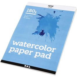 Aquarelblok, A4, vel 210x297 mm, 180 gr, wit, 20 vel/ 1 stuk [HOB-22107]