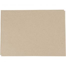 Papier Kraft, A2, feuille 420x594 mm, 135 gr, brun gris, 500 flles/ 1 Pq. [HOB-22146]