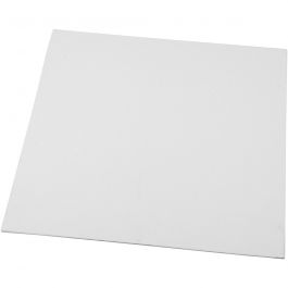 Canvas Paneel, afm 30x30 cm, dikte 3 mm, 280 gr, wit, 1 stuk [HOB-225100]
