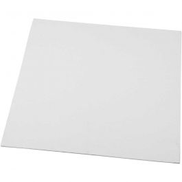 Canvas Paneel, afm 30x30 cm, dikte 3 mm, 280 gr, wit, 10 stuk/ 1 doos [HOB-22510]