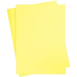 Carte à décorer, jaune canari, 460x640 mm, 210-220 gr, 25 flles/ 1 Pq. [HOB-22811]