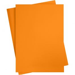 Decoratie Karton, mandarijn, 460x640 mm, 210-220 gr, 25 vel/ 1 doos [HOB-22813]