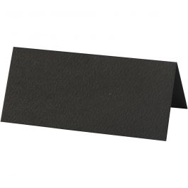 Marque-places, dim. 9x4cm, 220 gr, noir, 20 pièces/ 1 Pq. [HOB-228712]