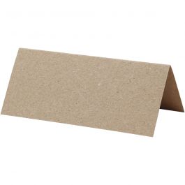 Marque-places, dim. 9x4cm, 220 gr, naturel, 20 pièces/ 1 Pq. [HOB-228716]