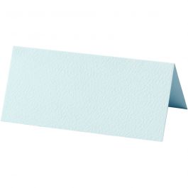 Marque-places, dim. 9x4cm, 220 gr, bleu clair, 20 pièces/ 1 Pq. [HOB-228718]