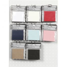 Marque-places, dim. 9x4cm, 220 gr, ass. de couleurs, 8x10 Pq./ 1 Pq. [HOB-228723]