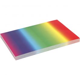 Papier arc-en-ciel, A4, feuille 210x297 mm, 180 gr, 100 flles/ 1 Pq. [HOB-22983]