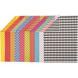 Bedrukt Karton, A4, vel 210x297 mm, 250 gr, diverse kleuren, 200 div vellen/ 1 doos [HOB-22985]