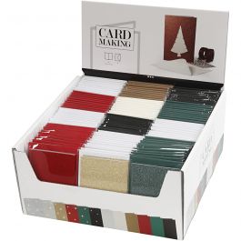 Kaarten en enveloppen, afmeting kaart 10,5x15 cm, afmeting envelop 11,5x16,5 cm, 12x10 doos/ 1 doos [HOB-23030]