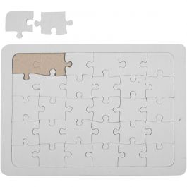 Puzzel, afm 15x21 cm, wit, 1 stuk [HOB-233480]