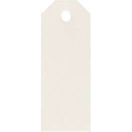 Manilla-labels, afm 3x8 cm, 220 gr, off-white, 20 stuk/ 1 doos [HOB-234022]