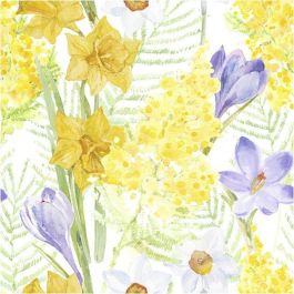 Servetten, lente bloemen, afm 33x33 cm, 20 stuk/ 1 doos [HOB-234721]