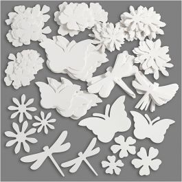 Figurines estivales, dim. 4,5-12 cm, 240 gr, blanc, 362 pièces/ 1 Pq. [HOB-23839]