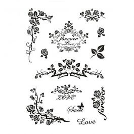 Tampons transparents, pour toujours, feuille 11x15,5 cm, 1 flles [HOB-240019]
