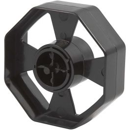 Plakbandhouder wiel, B: 25 mm, d 7,5 cm, zwart, 1 stuk [HOB-24607]