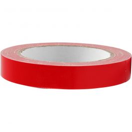 Duct tape, L : 19 mm, rouge, 25 m/ 1 rouleau [HOB-24643]