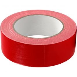 Duct tape, L : 38 mm, rouge, 25 m/ 1 rouleau [HOB-24644]