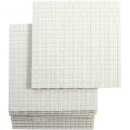 3D foam pads, afm 5x5 mm, dikte 3 mm, 10x400 stuk/ 1 doos [HOB-24655]