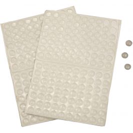 Sillicone Dots, H: 1,5 mm, d 8 mm, 3x100 stuk/ 1 doos [HOB-24802]