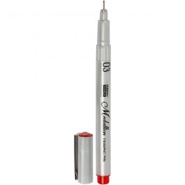 Medallion Tekenpen, lijndikte 0,3 mm, rood, 1 stuk [HOB-25051]