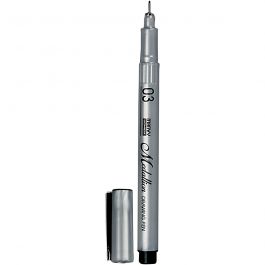 Medallion Tekenpen, lijndikte 0,3 mm, zwart, 1 stuk [HOB-25052]